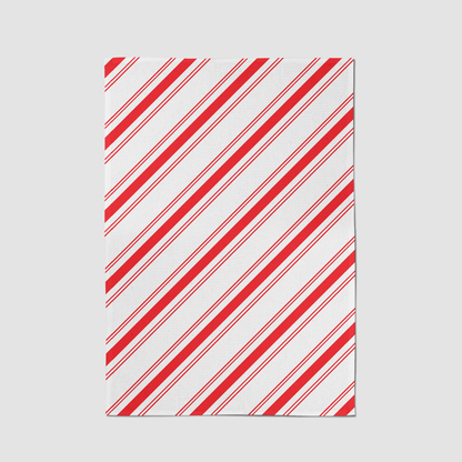 Candy Cane Stripes Tea Towel