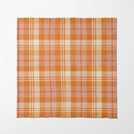 Color Crisscross Napkin in Orange in Lightweight Linen