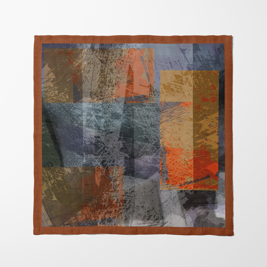 Texture Napkin in Rust in Lightweight Linen