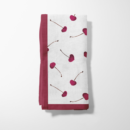 Heart Cherries Napkin