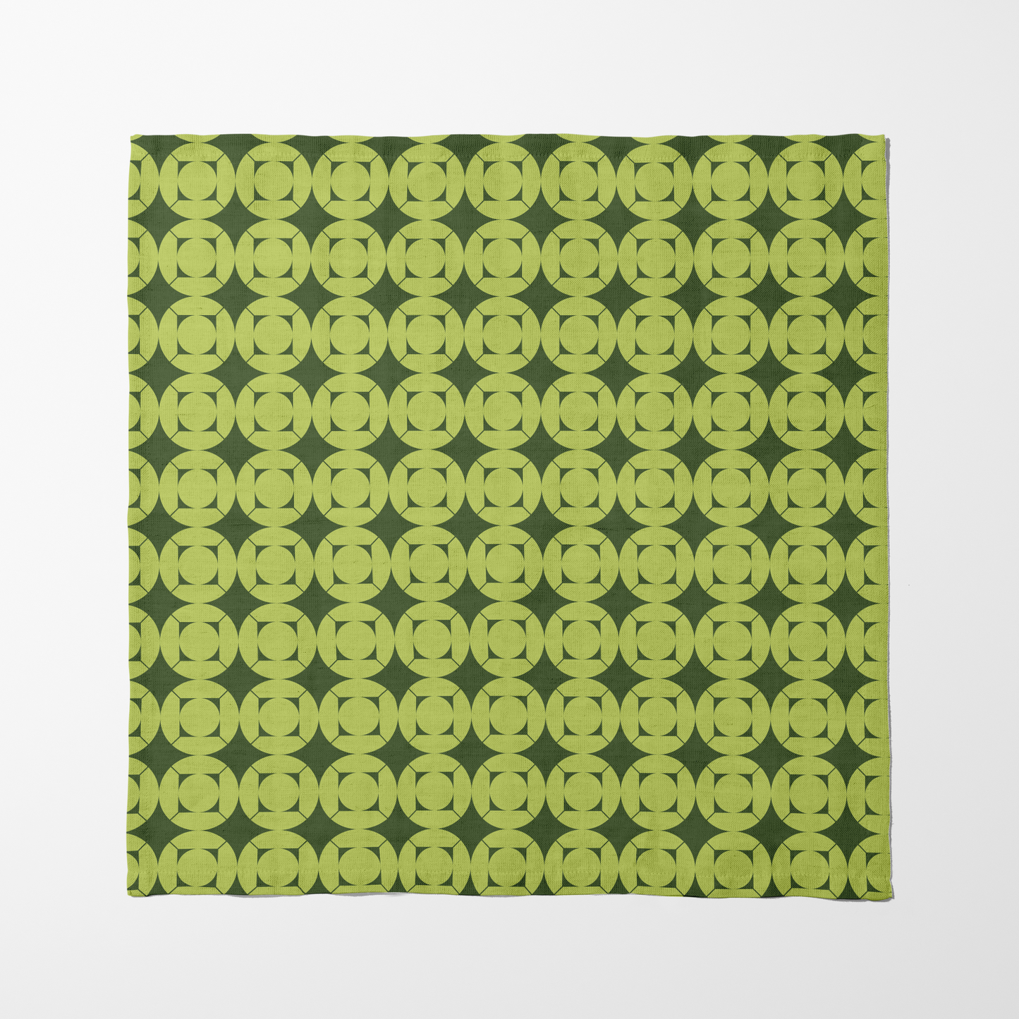 Picnic in the woods Napkin - Lime Green in Organic Cotton Voile