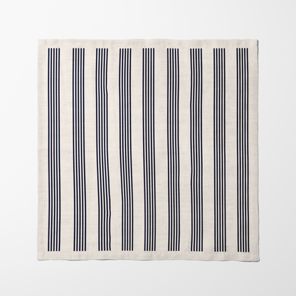 Retro Stripe Napkin in Organic Cotton Voile