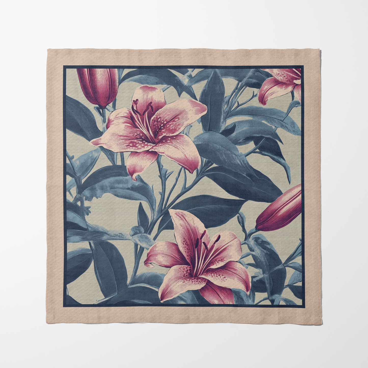 Sweet Lily Napkin in Soft Bloom