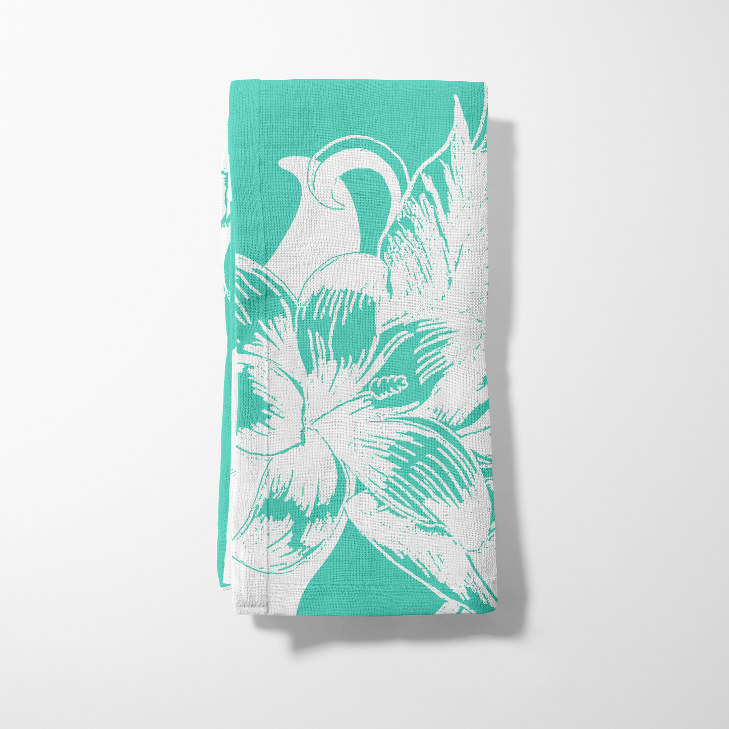 Tropical Paissage Bright Blue Napkin