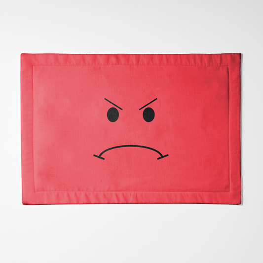 Mad Red Placemat - Lightweight Linen