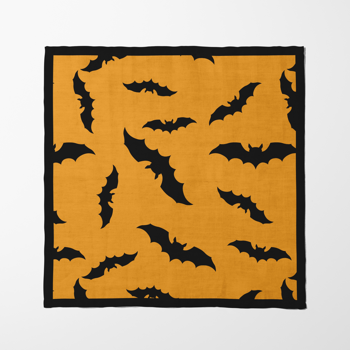 Bats in Squash Napkin in Organic Cotton Voile