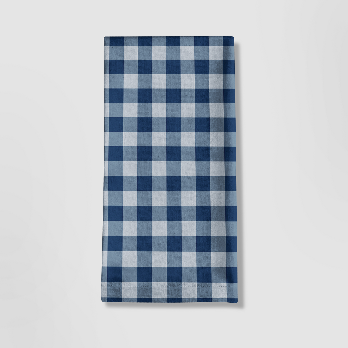 ONE Mini Gingham Tea Towel in Navy - Oxford Cotton