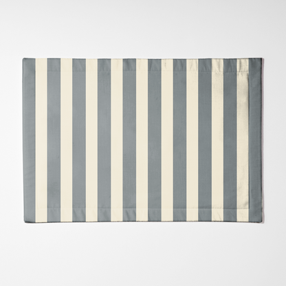 ONE Medium Stripes Placemat - Stone in Mid Cotton Twill