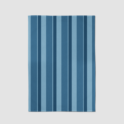 Candy Stripes Tea Towel in Super Blue