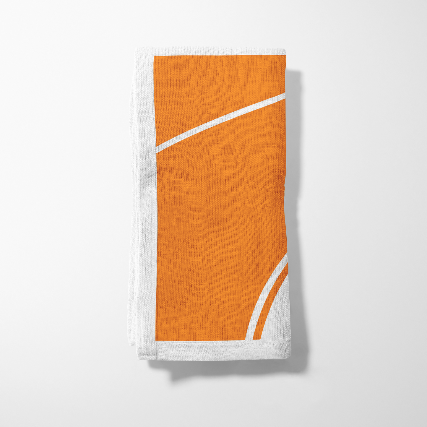 White and Orange Napkin