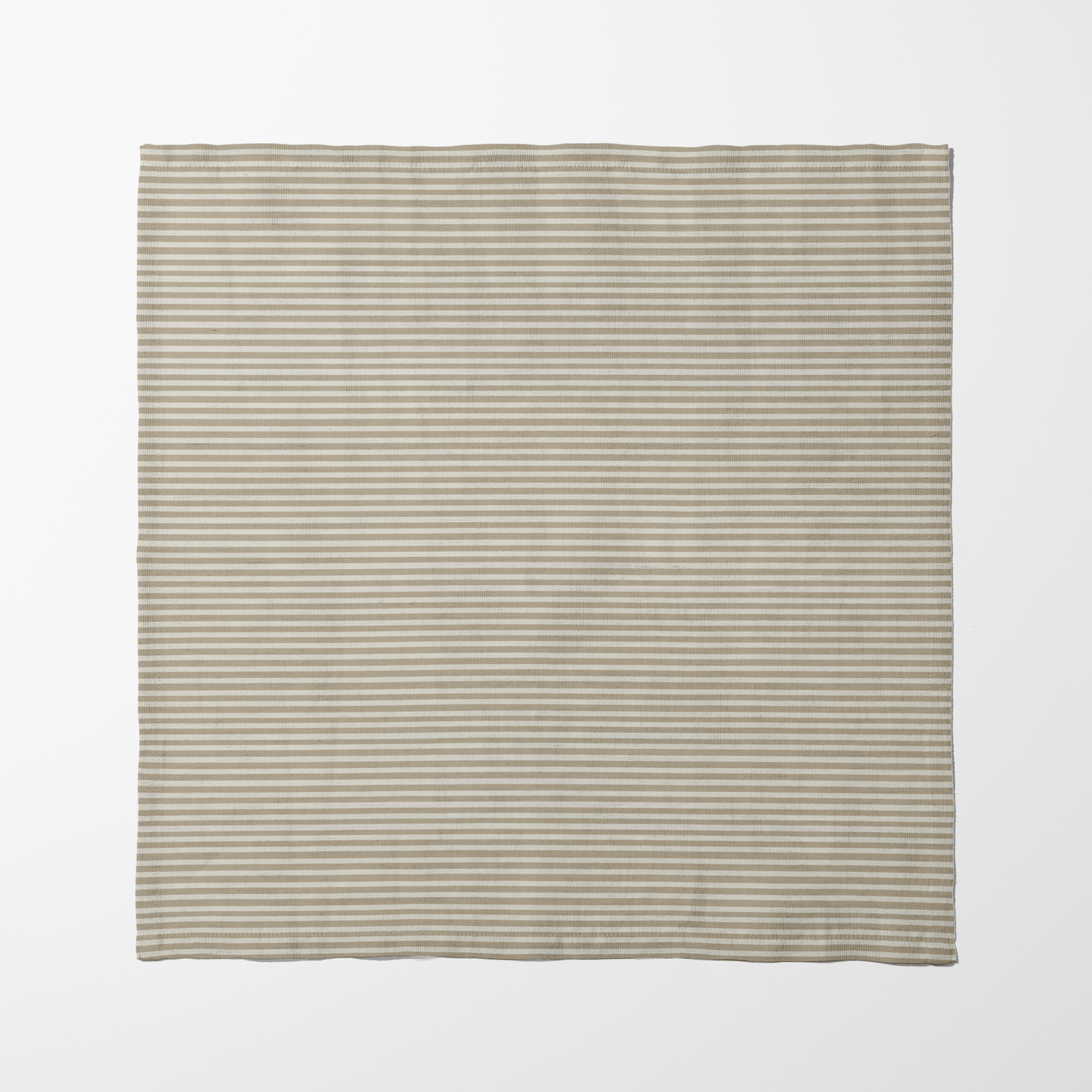 ONE Small Stripes Napkin - Pebble in Organic Cotton Voile