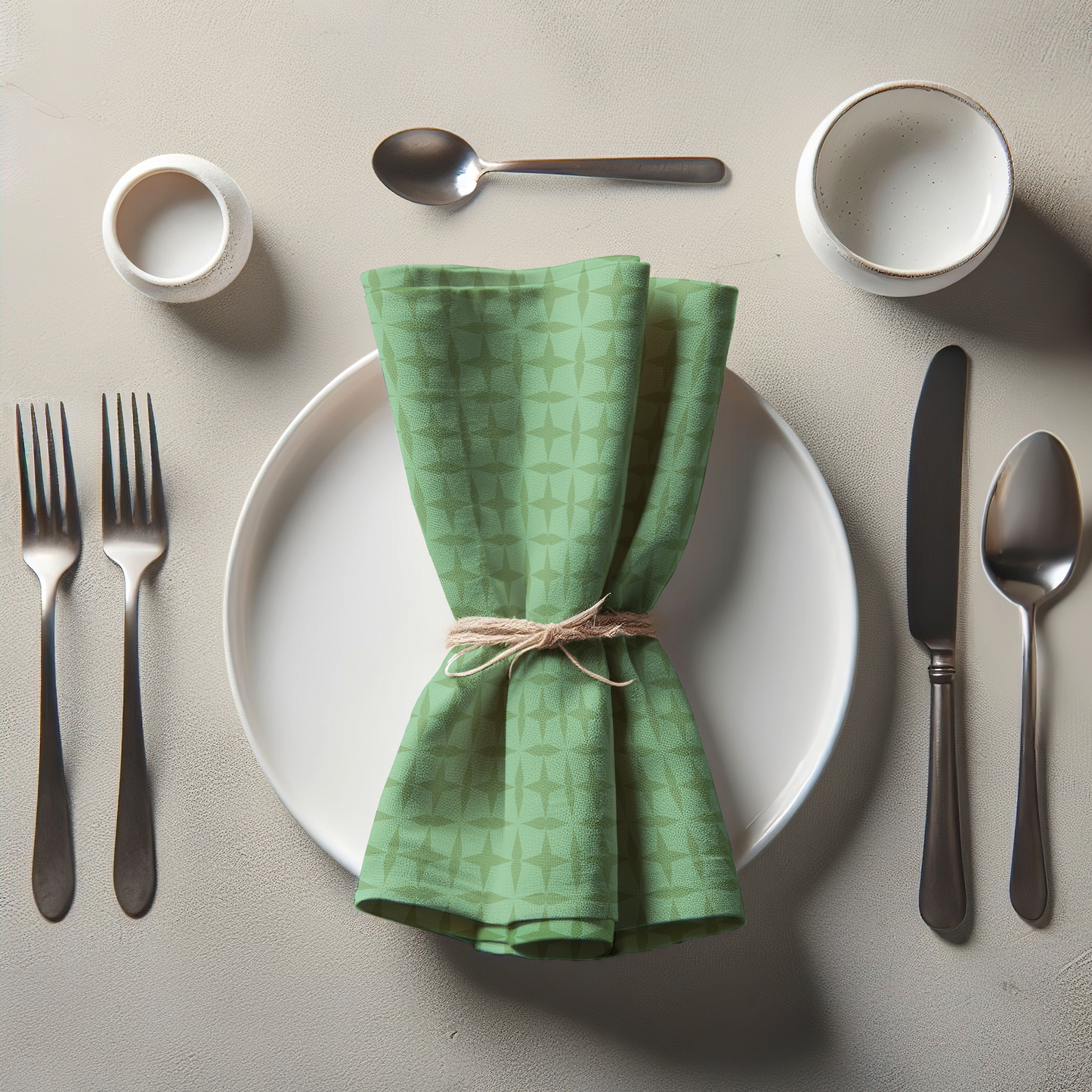 Sit for a Bit Napkin - Lime Green in Organic Cotton Voile