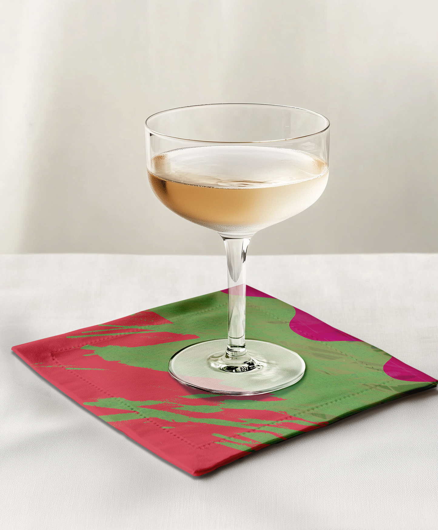 Pink Shape Cocktail Napkin