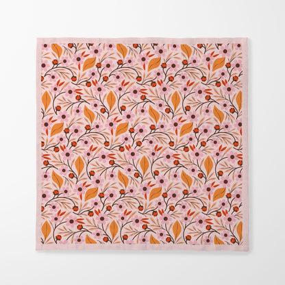 Floral Swirl - Lightweight Linen