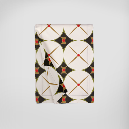 Holiday Abstract Table Runner in Green