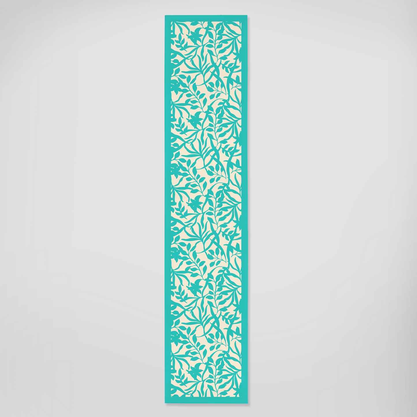 Figi Floral Runner in Blue - Mid Cotton Twill