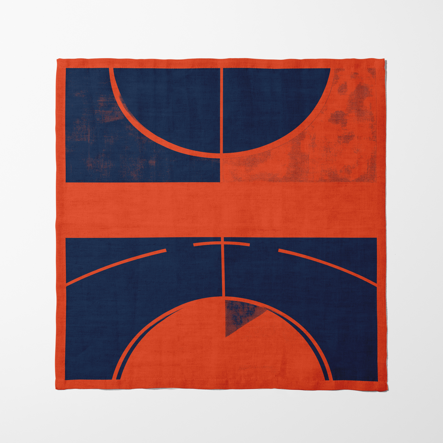 Orange and Navy Blue Napkin