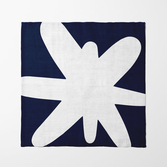 Astérisko in White and Navy Napkin