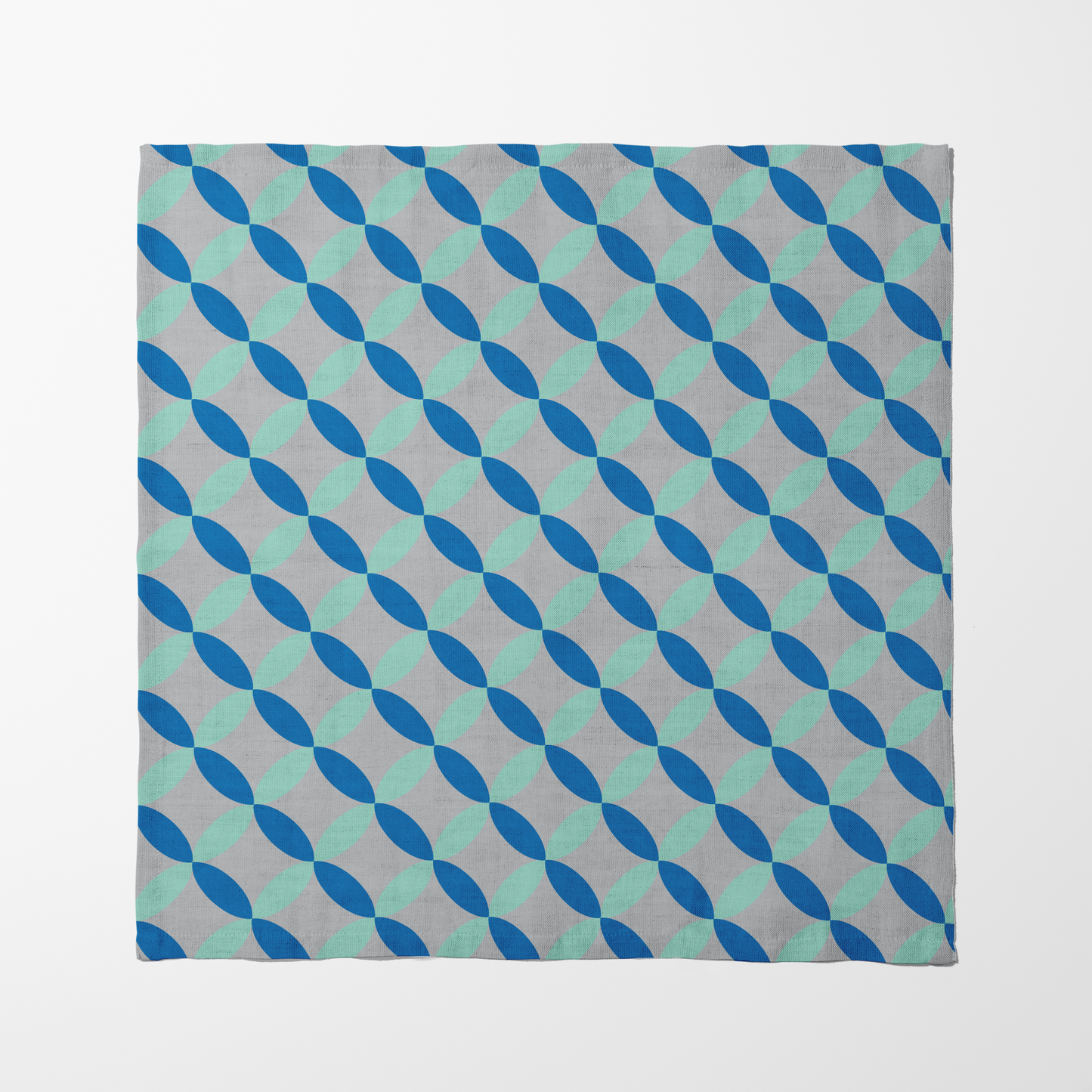 Intertwine Napkin - Aqua in Lightweight Linen