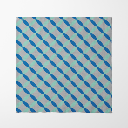 Intertwine Napkin - Aqua in Lightweight Linen