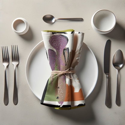 Fish with Orange Shape Napkin in Lightweight Linen