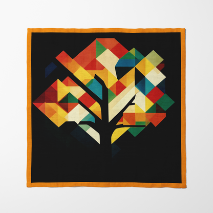 Geometric Tree Napkin