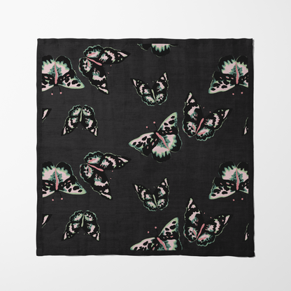 Sweet Butterflies Napkin in Dark Gray