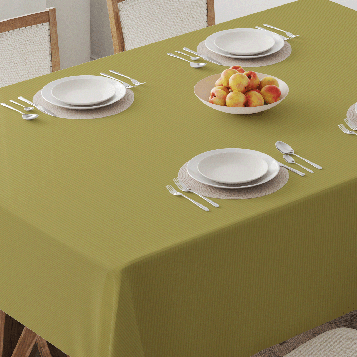 ONE Classic Tablecloth in Moss - Mid Cotton Twill