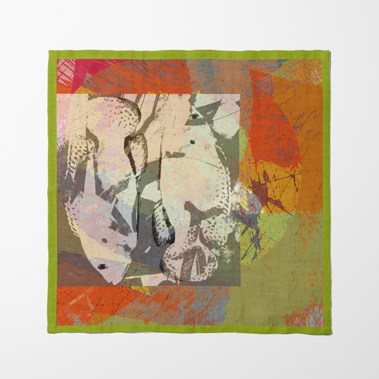 Two Fish Orange Napkin