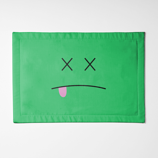 Over it Green Placemat - Lightweight Linen