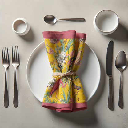 Napkin - Bali in Yellow