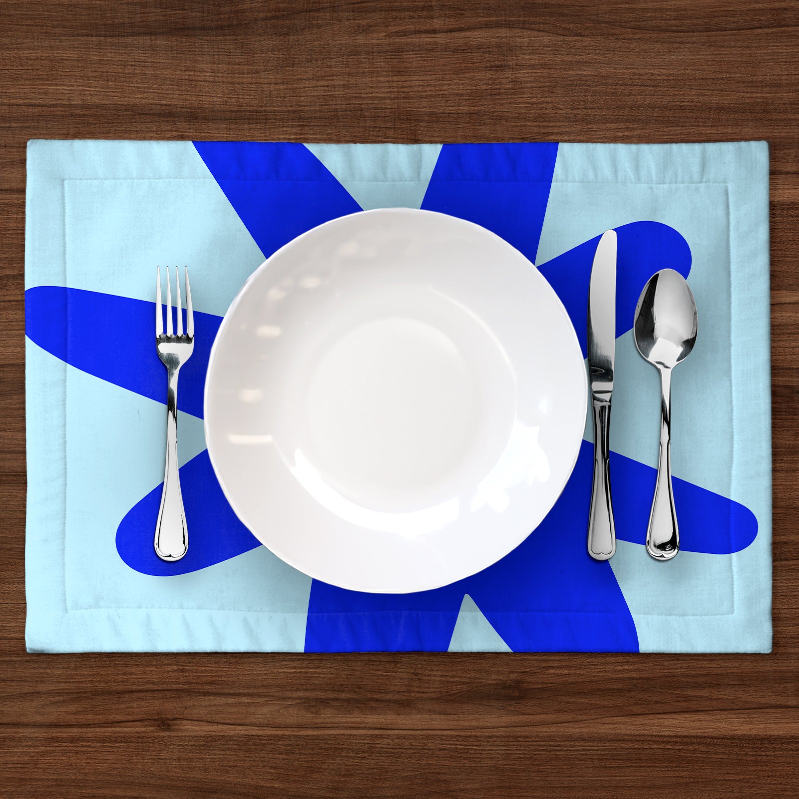Astérisko in Aqua and Blue Placemat
