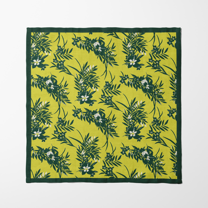 Chartreuse Floral Napkin