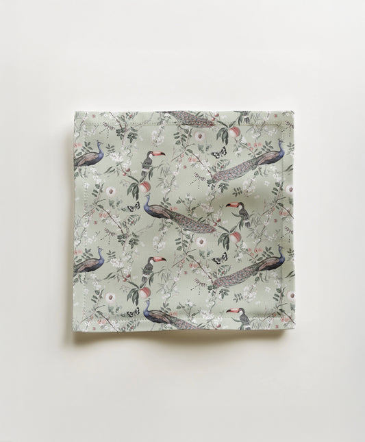 Cocktail Napkin - Elysian in green