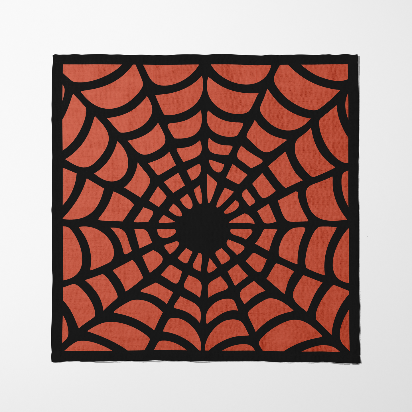 Spiderweb Napkin in Spice in Organic Cotton Voile