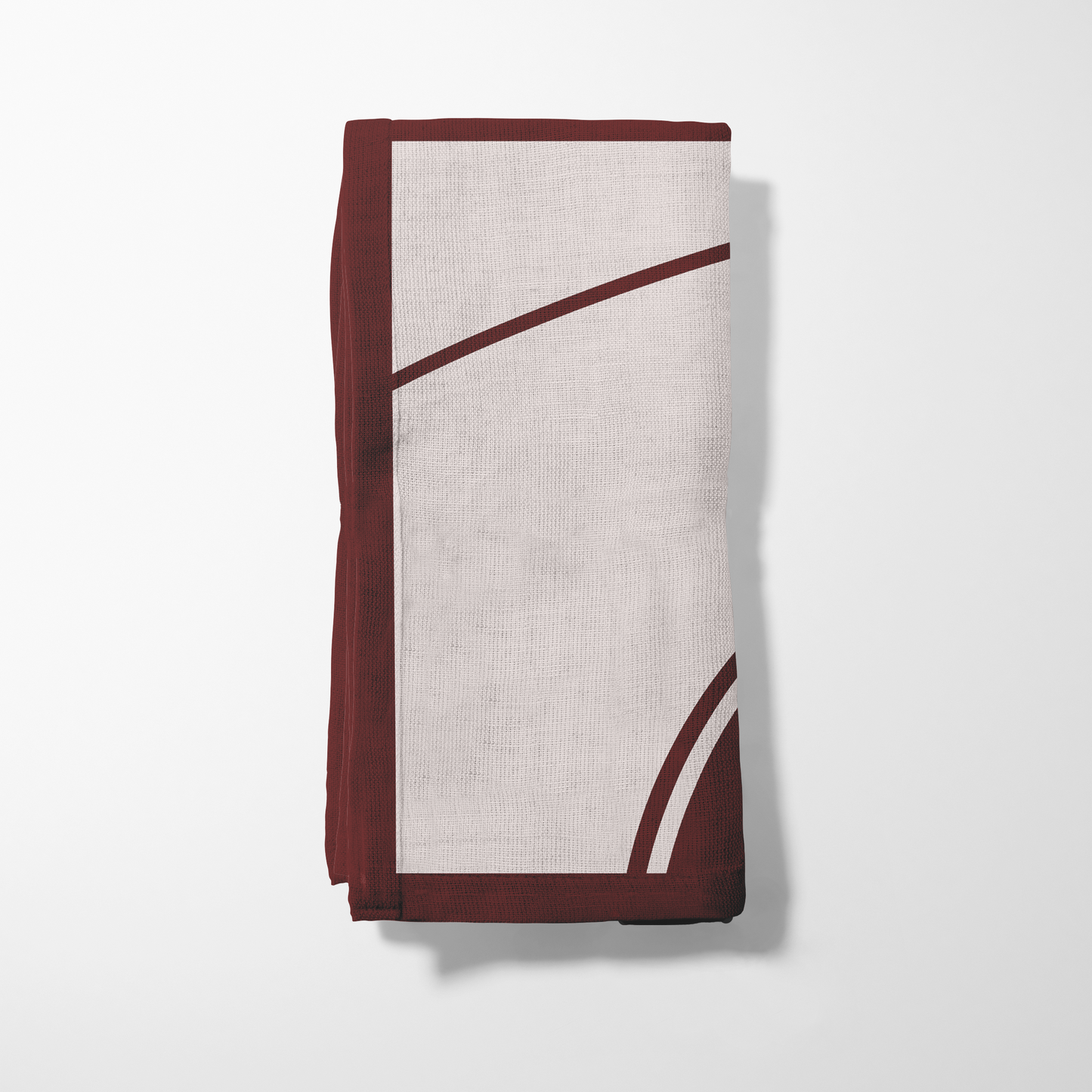 Maroon Gray Napkin