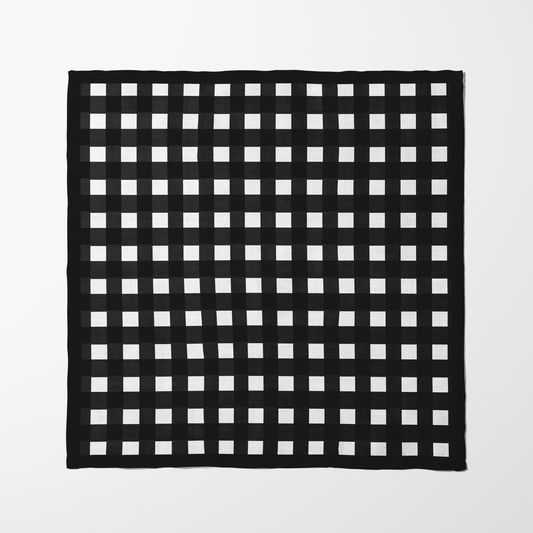 Black Gingham Napkin