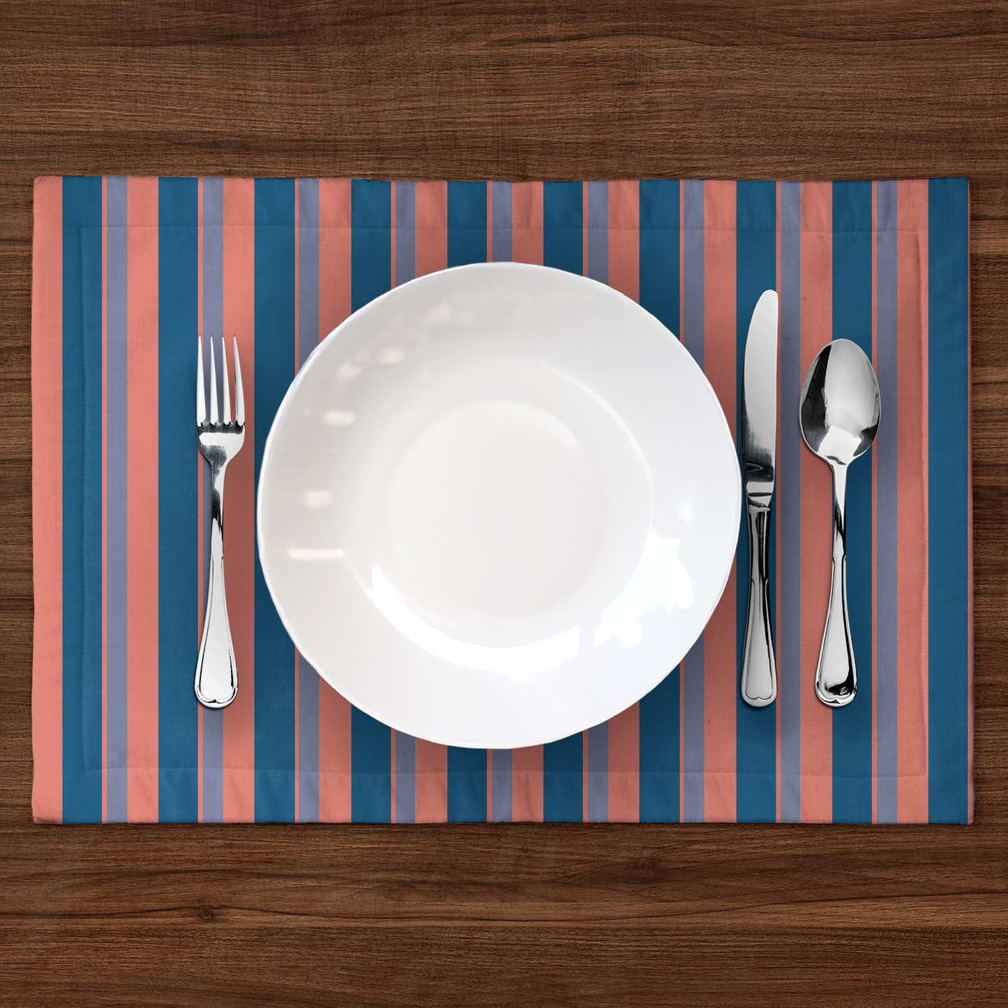 Candy Stripes Placemat in Pink & Purple