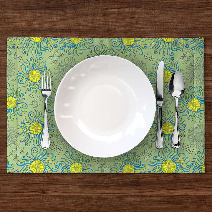 Sunny Summer Placemat in Green