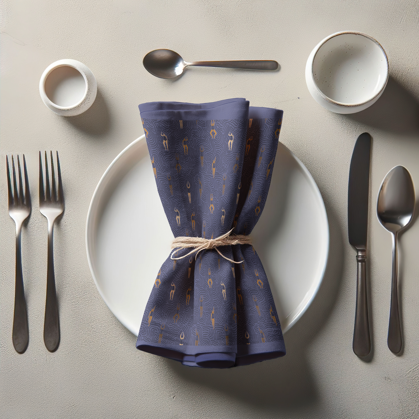 Swimmers in Summer in Midnight Blue Napkin