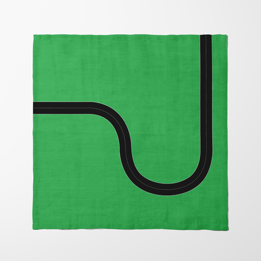 Curvy Road Napkin - Organic Cotton Voile