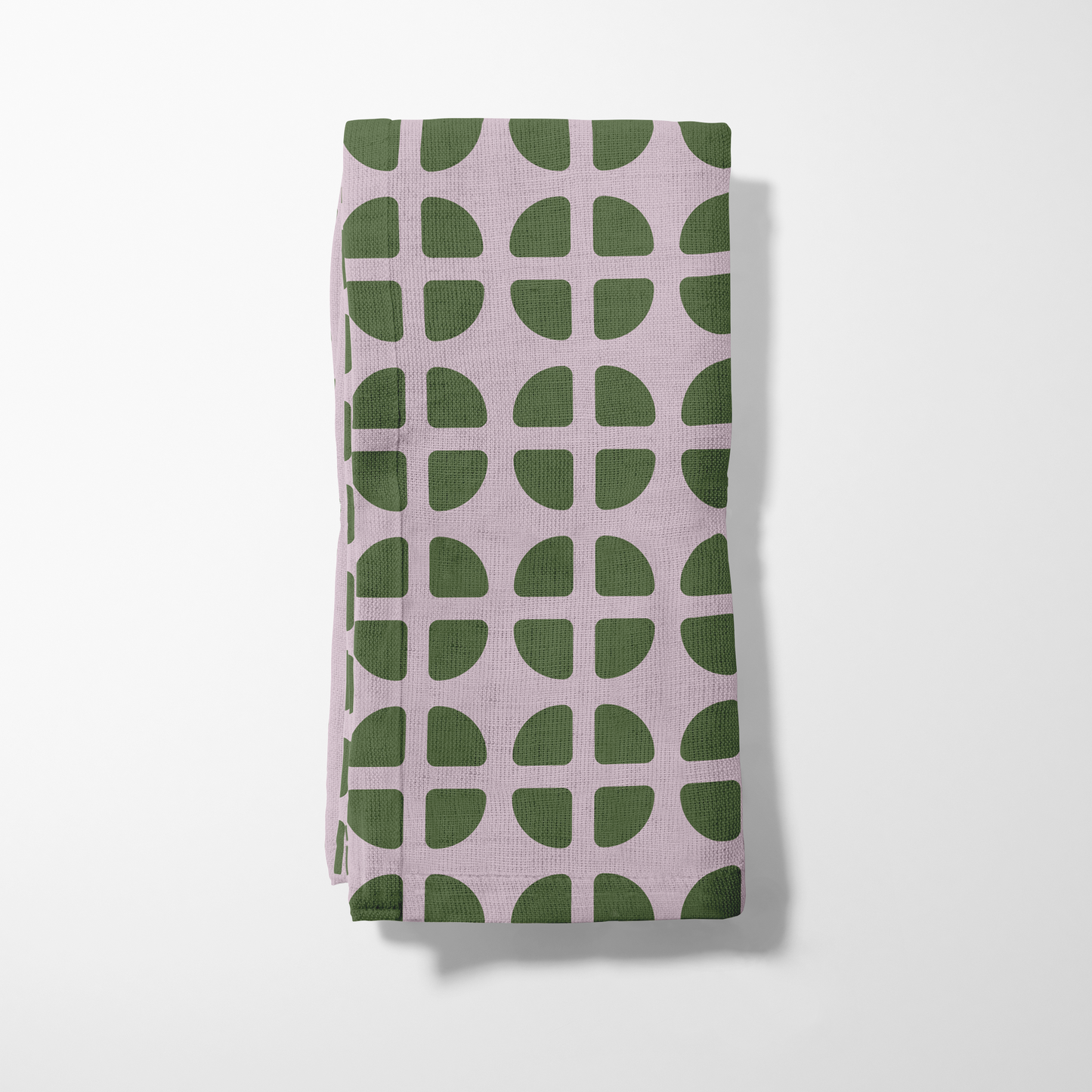 Fresh Fruit Napkin - Green in Organic Cotton Voile