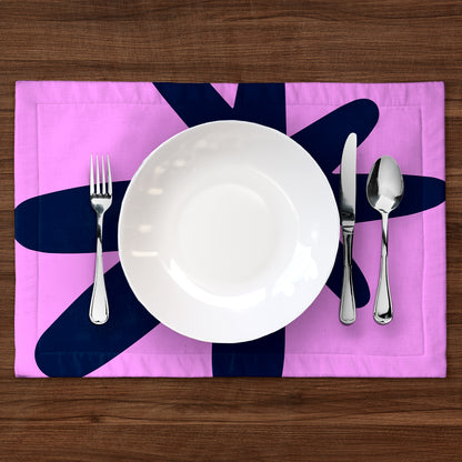 Astérisko in Pink and Navy Placemat