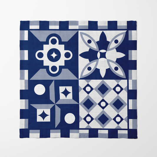 Blue Oporto Napkin in Lightweight Linen