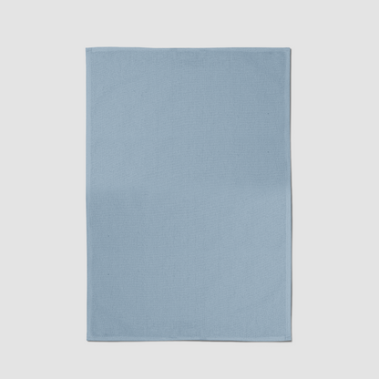 ONE Solid Tea Towel in Pale Blue - Mid Cotton Twill