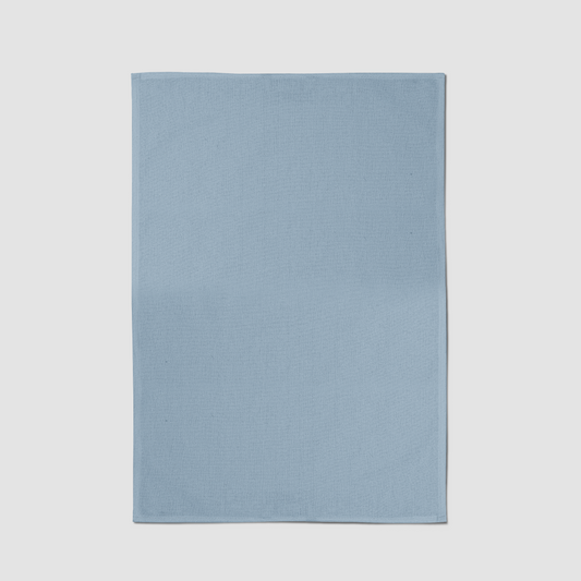 ONE Solid Tea Towel in Pale Blue - Mid Cotton Twill