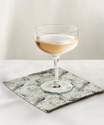 Cocktail Napkin - Elysian in green