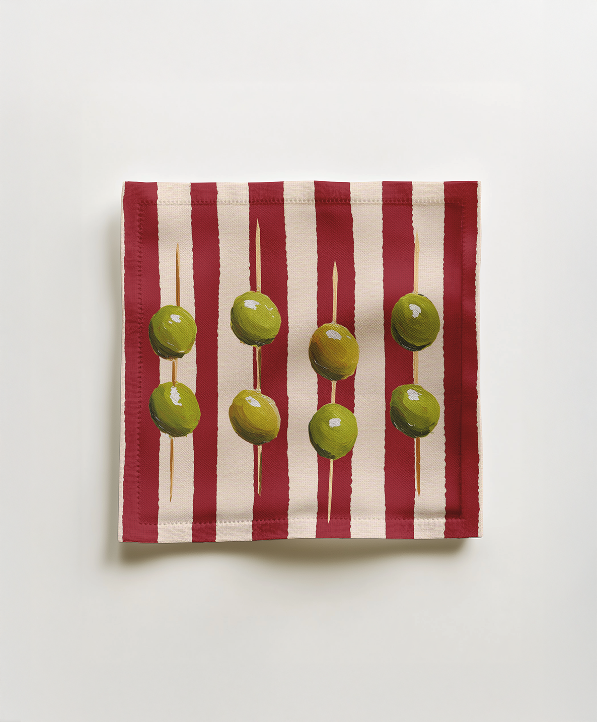 Olive Cocktail Napkin