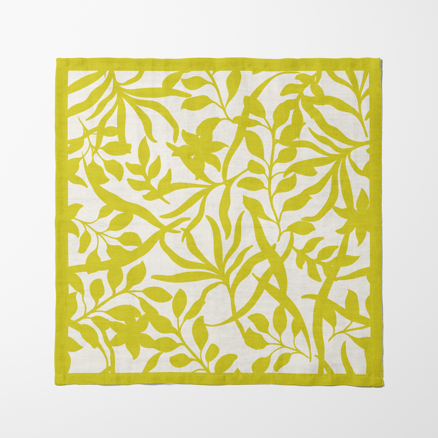 Figi Floral Napkin in Yellow in Lightweight Linen