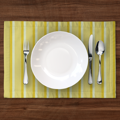 Candy Stripes Placemat in Yellow